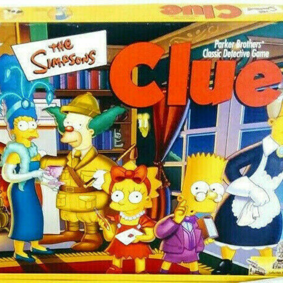 The Simpsons Clue Board Game 1st Edition Game Game - Picture 8 of 8